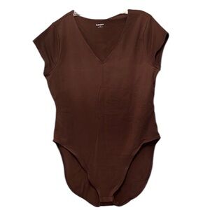 Old Navy Fitted Short-sleeve V-neck Bodysuit NWT Size xxl